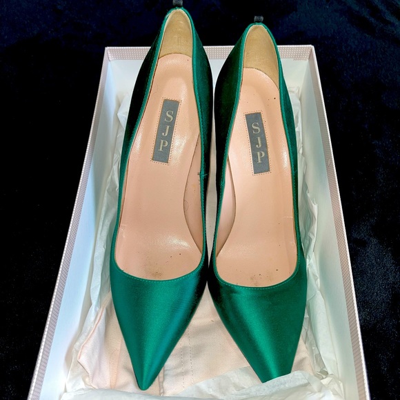 SJP Emerald Green Heels - Picture 4 of 6